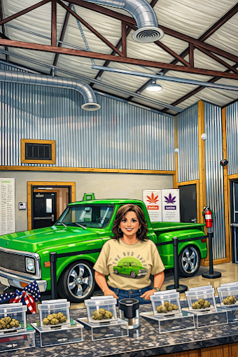 Inside Urban Leaf Company — a welcoming counter and curated product display